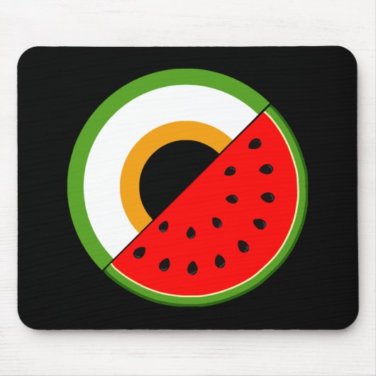 IRLAND STEHT MIT PALÄSTINA - Wassermelone Mousepad (Vorne)
