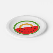 IRLAND STEHT MIT PALÄSTINA - Wassermelone Pappteller (Schrägansicht)