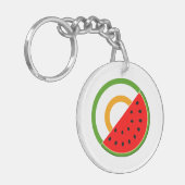 IRLAND STEHT MIT PALÄSTINA - Wassermelone Schlüsselanhänger (Vorderseite links)
