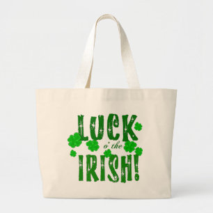 Irland-Sterne Shamrocks Tote Glück Jumbo Stoffbeutel
