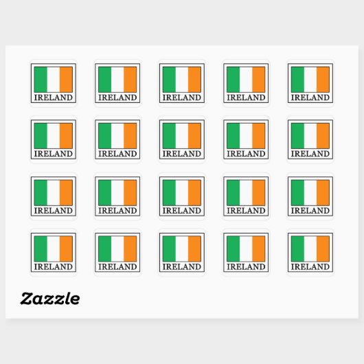 Irland Sticker (Blatt)