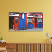 Irland, Strandhill Schaufenster mit Fahrrädern Leinwanddruck (Insitu (Wohnzimmer))