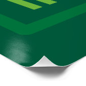 Irland-Straßenschild Poster (Ecke)