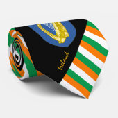 Irland Stripes Krawatte, Irish Flag Fashion Krawatte (Gerollt)