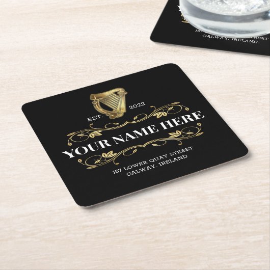 Irland Style Design Rechteckiger Pappuntersetzer (angewinkelt)