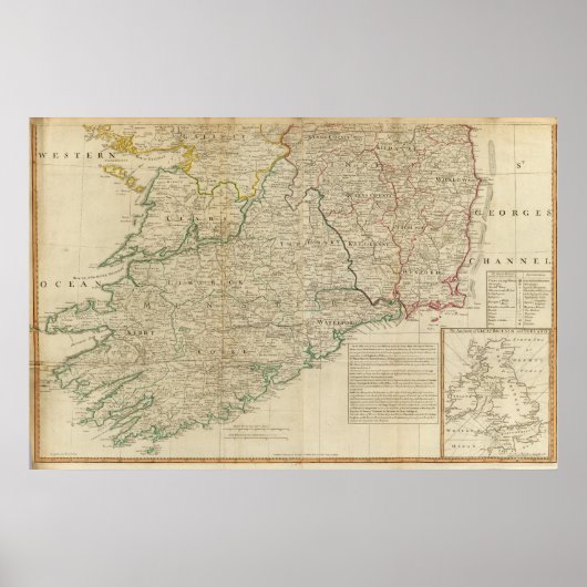 Irland Süden Poster (Vorne)