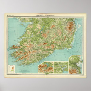 Irland-Südteil Poster