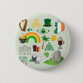 Irland Symbole Button
