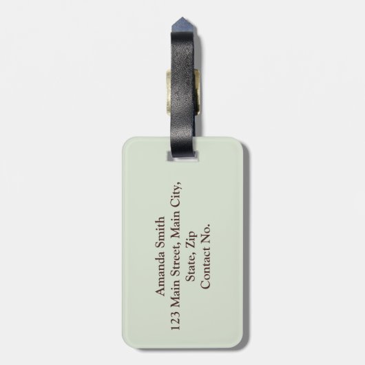 Irland Symbole Gepäckanhänger (Rückseite vertikal)