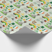 Irland Symbole Geschenkpapier (Ecke)