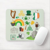 Irland Symbole Mousepad (Mit Mouse)