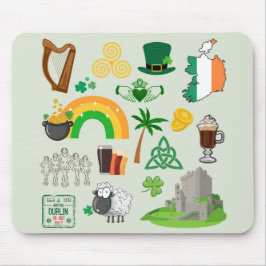 Irland Symbole Mousepad