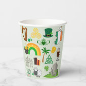 Irland Symbole Pappbecher (Vorderseite)