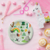 Irland Symbole Pappteller (Party)