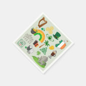 Irland Symbole Serviette (Ecke)