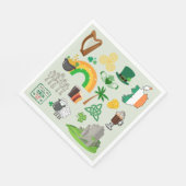 Irland Symbole Serviette (Ecke)