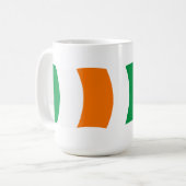 Irland Tasse der Flagge (Vorderseite Links)
