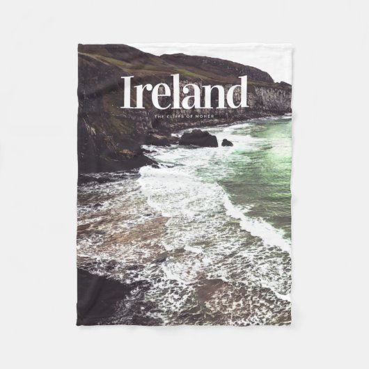 Irland The Cliffs of Moher - Green Moher Cliff Fleecedecke (Vorderseite)