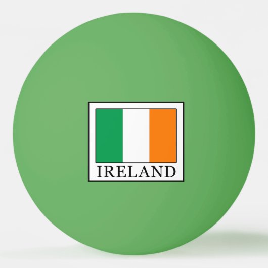 Irland Tischtennisball (Vorderseite)