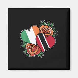 Irland Trinidad und Tobago Flag Herzstück halb iri Magnet