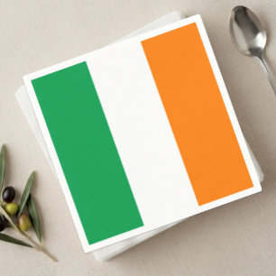 Irland Tücher, Irische Flagge Party / Sportfan Serviette