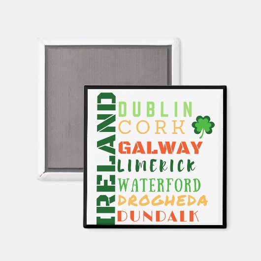 IRLAND U-BAHN MAGNET (Vorderseite/Rückseite)