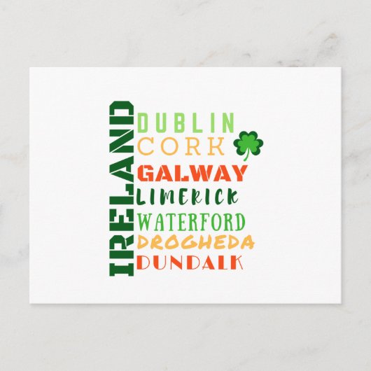 IRLAND U-BAHN POSTKARTE (Vorderseite)
