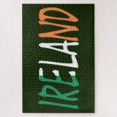 Irland überlagerte sich auf irischer Flagge 20x30 Puzzle (Vertikal)