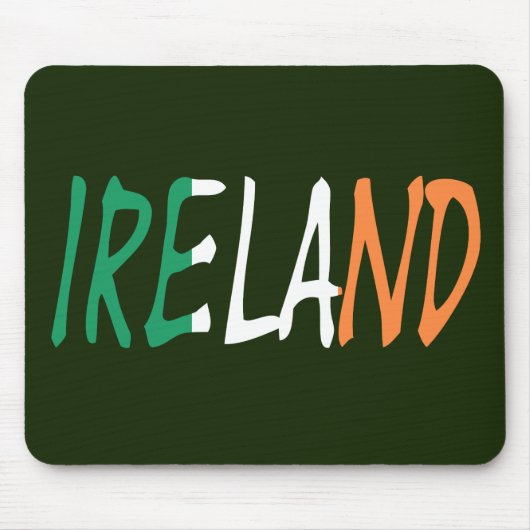 Irland Überlaid auf Irish Flag mps Mousepad (Vorne)