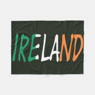 Irland überschneidet die irische Flagge Fleecedecke