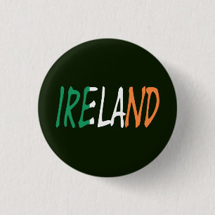 Irland überschneidet sich bei Irish Flag pbcn Button
