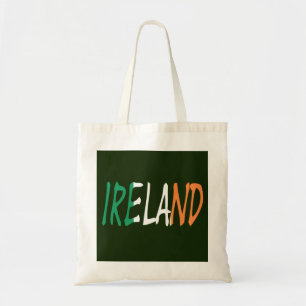 Irland überschneidet sich mit dem irischen Flaggen Tragetasche