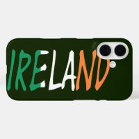 Irland überschneidet sich mit irischer Flagge