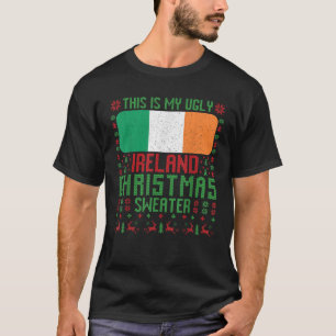 Irland Ugge Christmas Sweater Irland Flagge für Ir T-Shirt