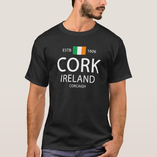 Irland und der Landkreis für irische Herkunft Cork T-Shirt (Vorderseite)