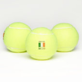 Irland und die irische Flagge mit Ihrem Namen Tennisbälle (Multi)