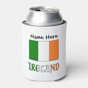 Irland und Irische Flagge Personalisiert  Dosenkühler