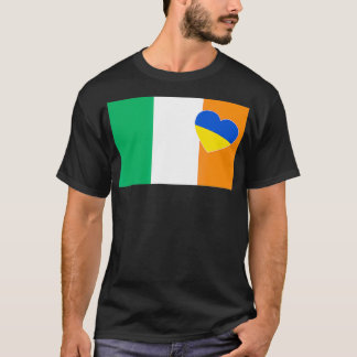 Irland unterstützt ukrainisches Herz stehen mit de T-Shirt