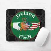 Irland USA Claddagh Mousemat Mousepad (Mit Mouse)