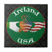 Irland USA Claddagh Tile Fliese (Vorderseite)