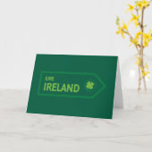 Irland-Verkehrsschild Karte (Gelbe Blume)