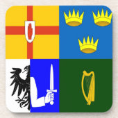 Irland Vier Provinzen Getränkeuntersetzer (Vorderseite)