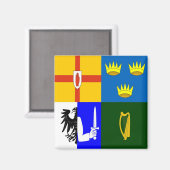 Irland Vier Provinzen Magnet (Vorderseite/Rückseite)
