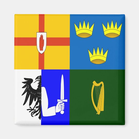 Irland Vier Provinzen Magnet (Vorne)