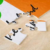 Irland & vierblättriges Kleeblatt, irische Flagge  Puzzle (Seite)