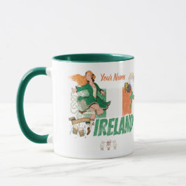 Irland Vintage Flagge St. Patrick's Day Retro Tasse