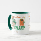 Irland Vintage Flagge St. Patrick's Day Retro Tasse (Vorderseite Links)