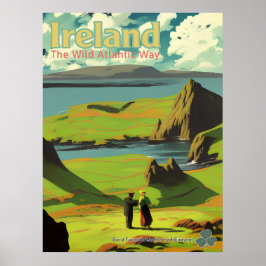 Irland Vintage irische Reiseanzeige Poster