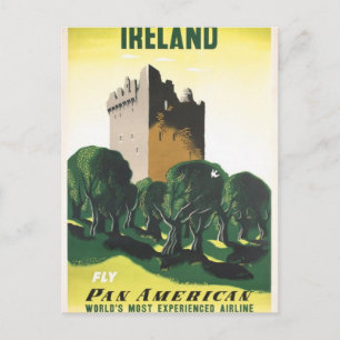 Irland Vintage-Plakat von Castle von Kauffe 1953 Postkarte