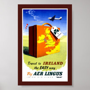 Irland Vintage-Reiseplakat Restauriert Poster